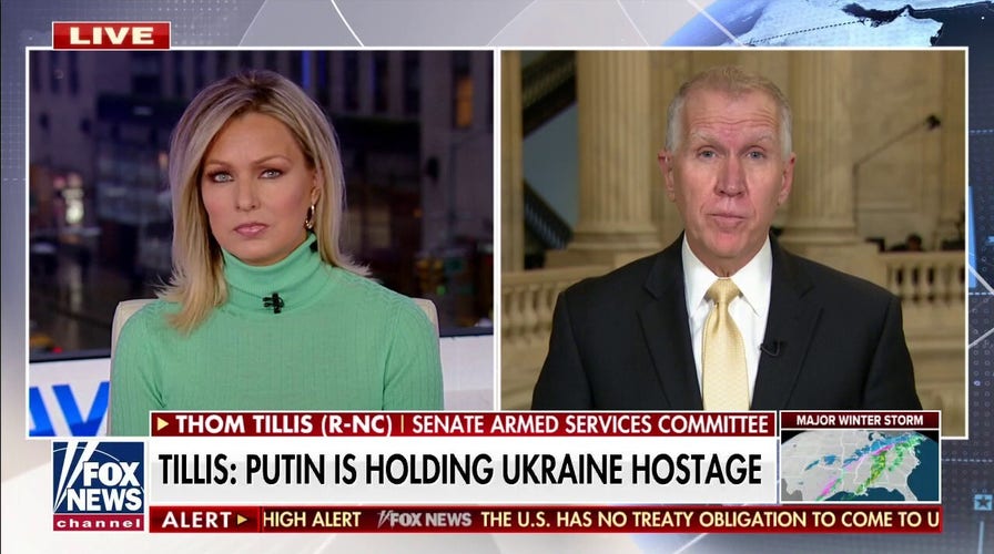 Putin is holding the Ukrainian people hostage: Sen. Tillis