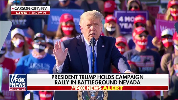 Trump hosts 'Make America Great Again' rally in Nevada