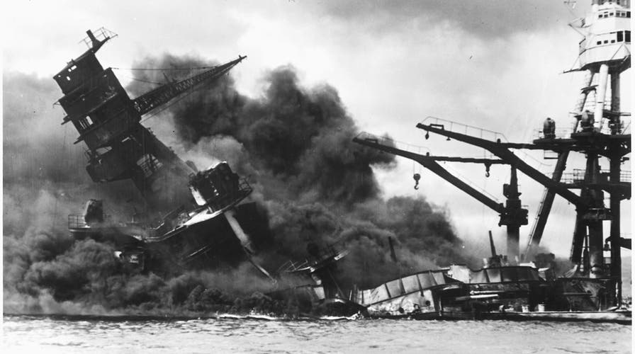 USS Arizona memorial service and internment of Lt. Harvey Milhorn