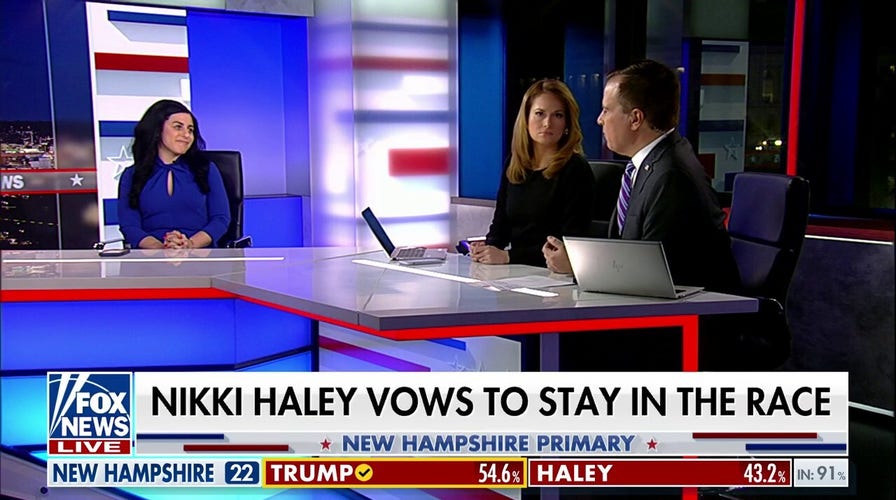Nikki Haley vows to stay in presidential race after loss to Trump in New Hampshire