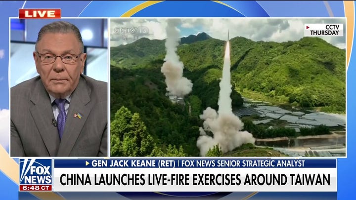 Gen. Keane on China performing military exercises near Taiwan