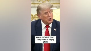 ‘WHOSE PHONE IS THAT?’: Trump reacts to phone ring interruption