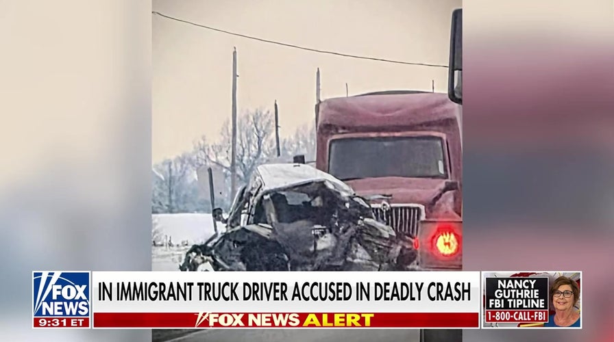 Illegal migrant  motortruck  operator  accused successful  deadly Indiana clang  sidesplitting  four