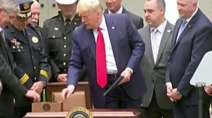 Media divide over Trump police plan