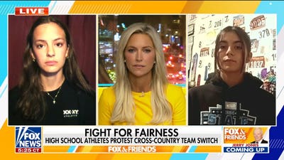 High school runners protest biological male athlete competing on girls’ team