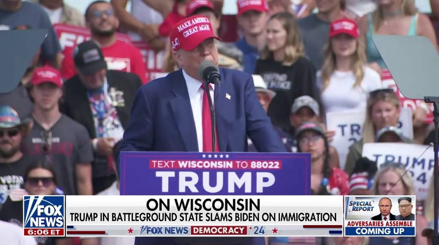 Trump hammers Biden on immigration and inflation in battleground Wisconsin
