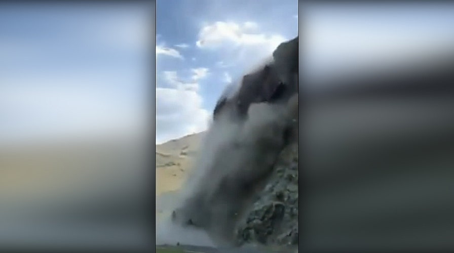 Rockslide crashes down on Idaho highway