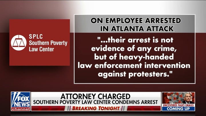 Southern Poverty Law Center lawyer arrested in Atlanta police clash 