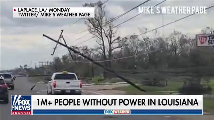 Over 1 million remain without power in Louisiana after Hurricane Ida