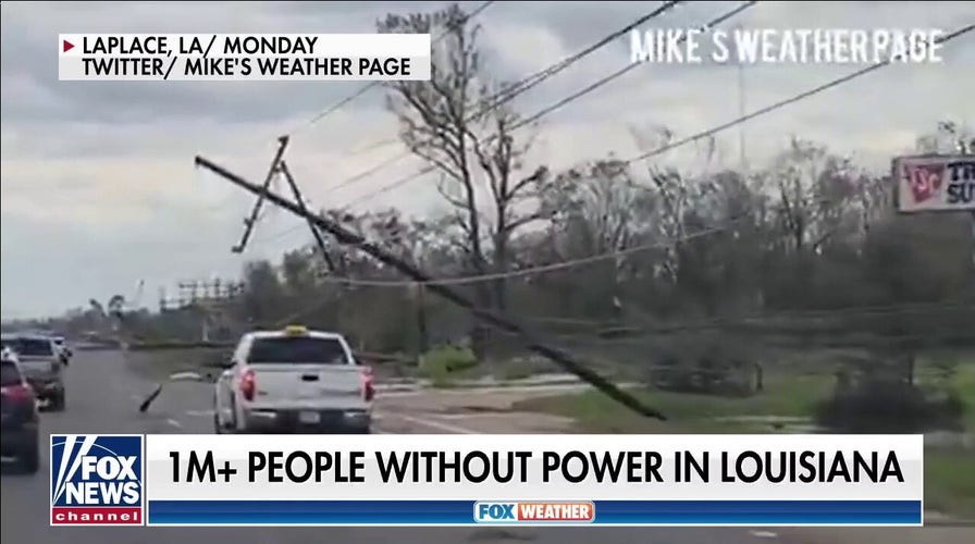 Over 1 million remain without power in Louisiana after Hurricane Ida