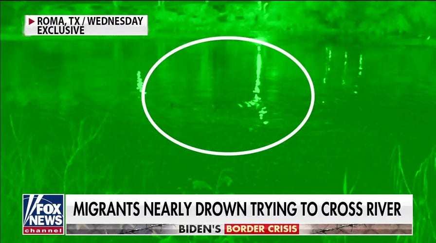 Video captures migrants nearly drowning when trying to cross Texas border