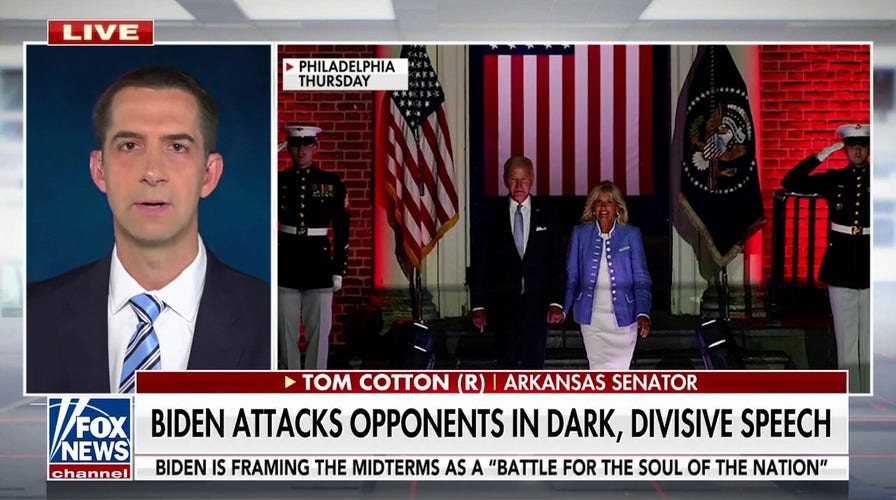Tom Cotton on Biden failing to address key issues in controversial speech