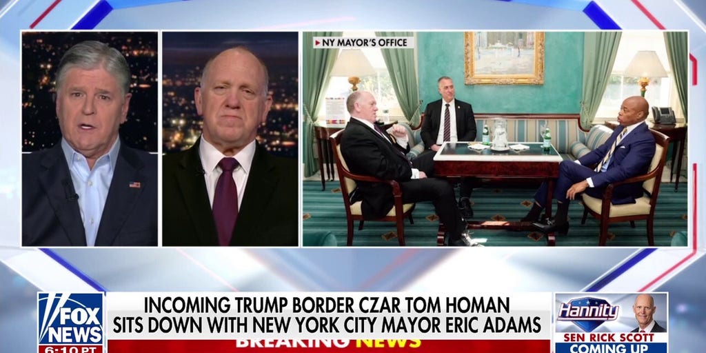 Tom Homan: Hat's off to Mayor Eric Adams for coming to the table, it was a 'great meeting'