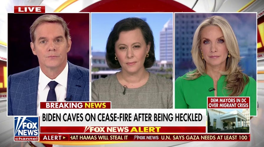 Biden backtracks on cease-fire calls after being heckled 