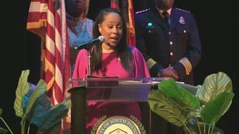 Fulton County District Attorney Fani Willis speaks at Women of the Shield Awards