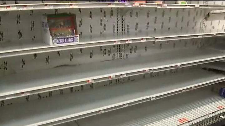 Meat, eggs, frozen foods and paper products flying off store shelves