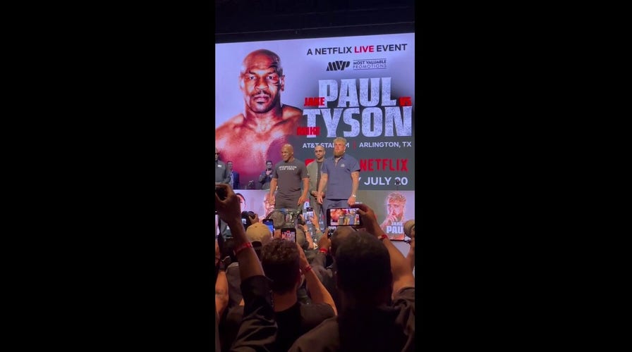 Mike Tyson, Jake Paul face off at press conference