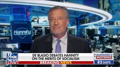 Bill de Blasio debates Hannity on the new Democratic Party