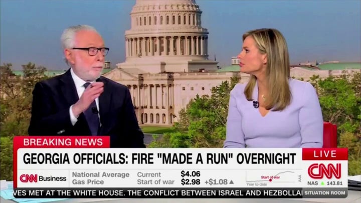 Homeowner interrupts reporter during live wildfire report in Georgia