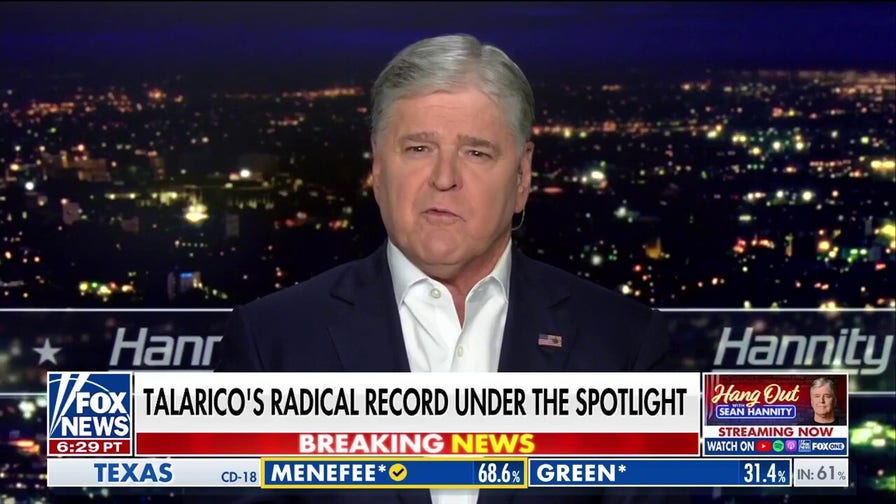 Sean Hannity: The list of Talarico’s ‘crazy beliefs’ goes on and on