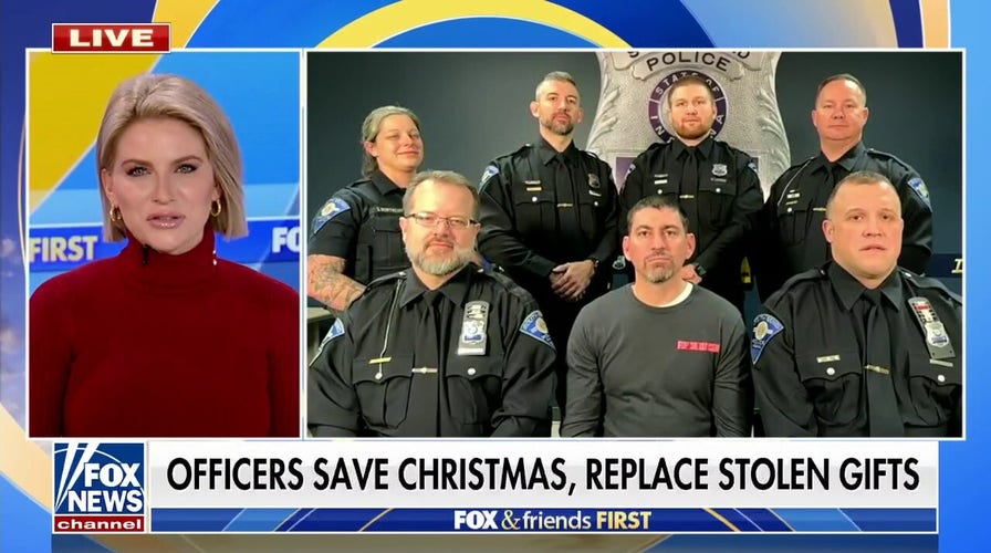 Indiana police officers replace stolen Christmas gifts for family