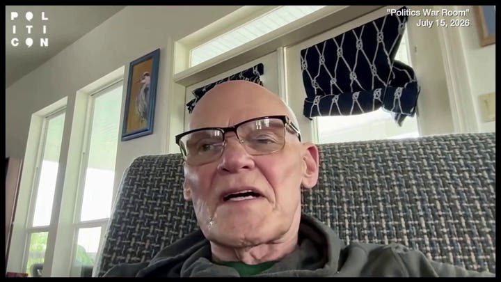 Carville says the late Senator Graham's political career was 'defined by duplicity'