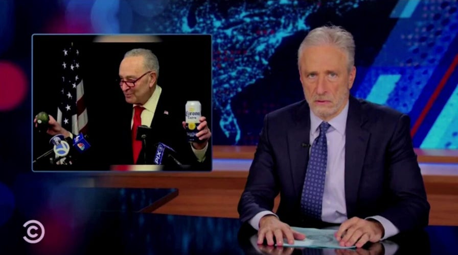 Jon Stewart asks Democrats to stop 'trotting out' Chuck Schumer to counter Trump after response to tariffs