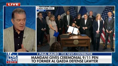 Mamdani gives ceremonial 9/11 pen to al Qaeda defense lawyer