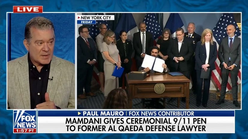 Mamdani gives ceremonial 9/11 pen to al Qaeda defense lawyer
