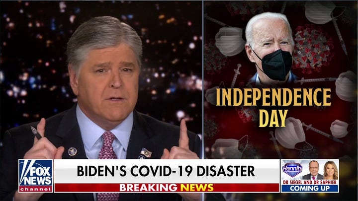 Hannity: 1 million new COVID cases and no answers from the Biden administration