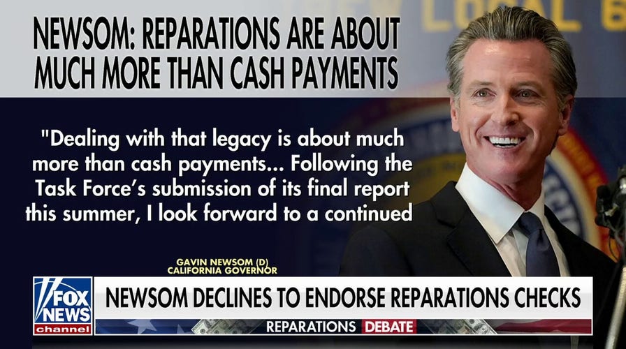 California Gov. Newsom declines to endorse reparations checks 