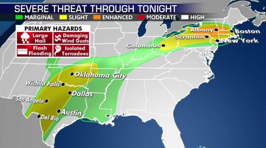 National forecast for Friday, May 15