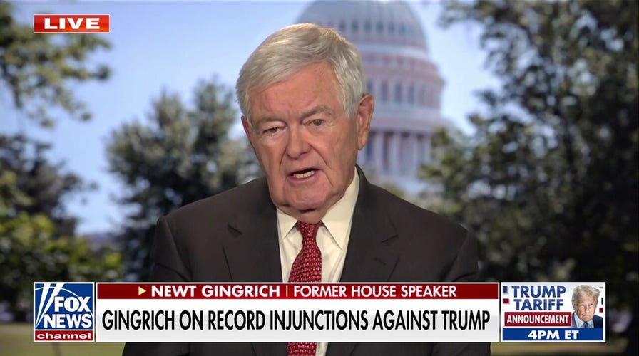 Newt Gingrich sounds alarm on anti-Trump injunctions as possible 'judicial coup d'etat'