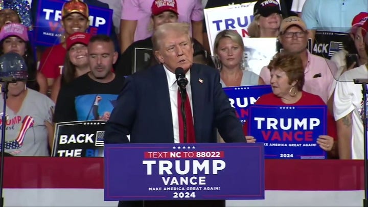 Trump launches new attack, brand for Kamala Harris