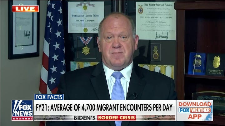 Tom Homan: Biden's immigration policy is causing border crisis