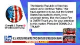 Trump says Iran asked to continue negotiations