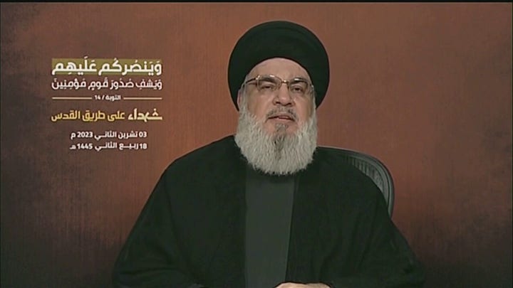 Hezbollah leader calls Hamas terror attack against Israel 'heroic'