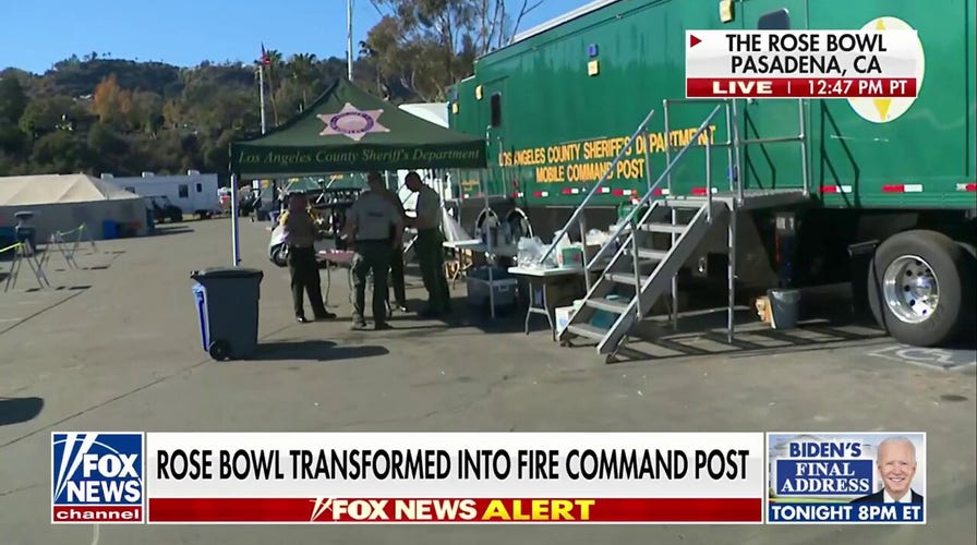 Rose Bowl transformed into unified command post