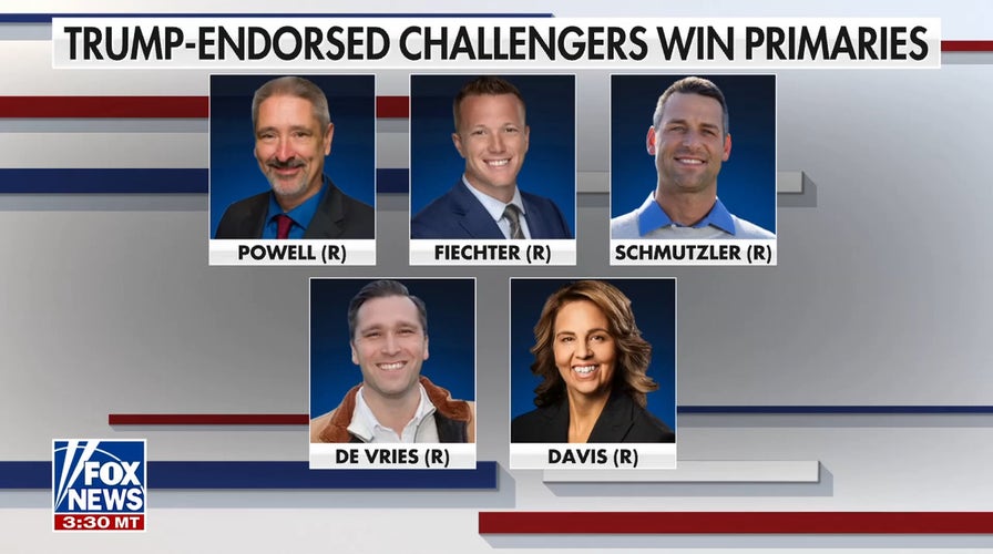 Five GOP incumbents lose to Trump-backed challengers