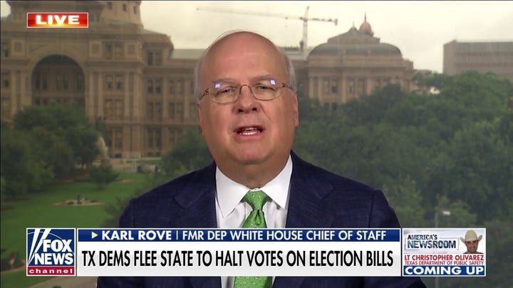 Texas Democrats leaving state to block new voter law a ‘stunt’: Karl Rove
