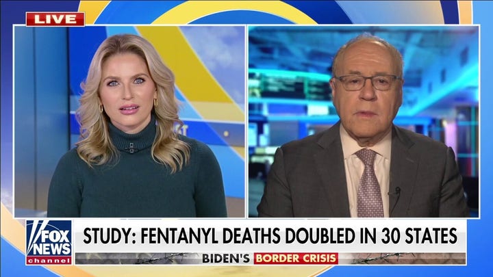 Study indicates fentanyl deaths doubled in 30 states amid border crisis