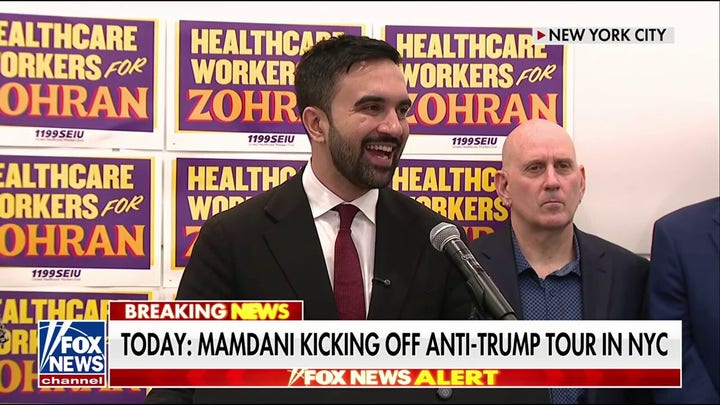 Zohran Mamdani launches anti-Trump tour in NYC