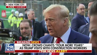 Trump greets supporters, union workers at NYC construction site: 'Amazing show of affection' - Fox News