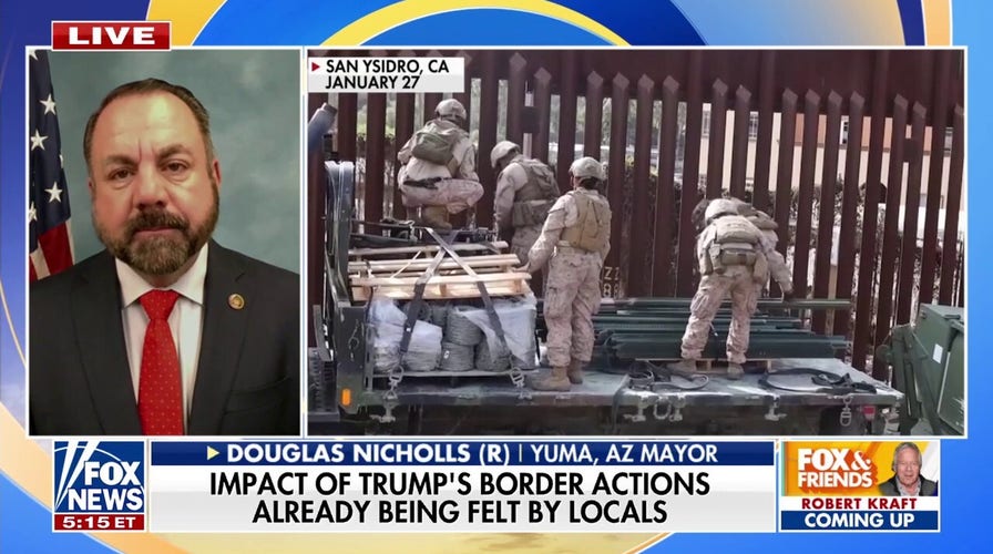 Yuma, Arizona seeing 'dramatic drops' in border crossing under Trump admin