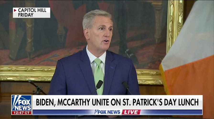 Biden, Speaker McCarthy meet for first time in weeks for St. Patrick’s Day lunch