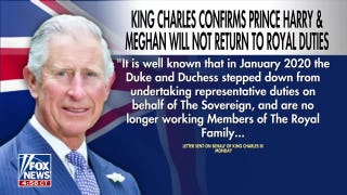King Charles confirms Prince Harry and Meghan Markle will not return to royal duties
