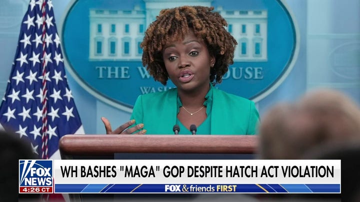 Biden White House doubles down on MAGA-bashing despite Hatch Act violation