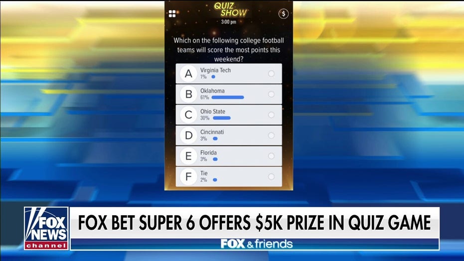 FOXベットスーパー 6 クイズショーは勝つチャンスを提供します $  5,000 NFLで, カレッジフットボール, エミー賞など