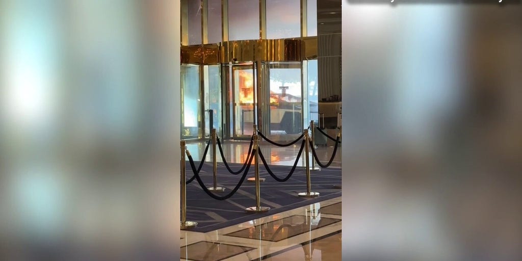 Footage shows the Cybertruck explode outside of the Trump International Hotel