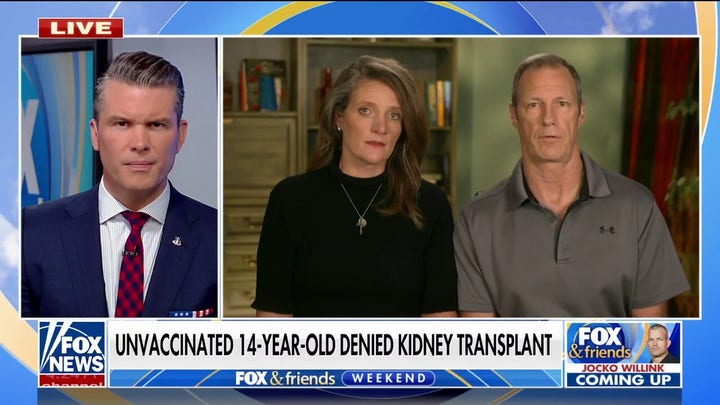 Parents speak out after hospital denies kidney transplant for their unvaccinated child